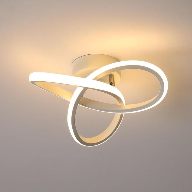 COMELY LED Ceiling Light, 22W Creative Flower White Ceiling Lights, 3000K - image 1