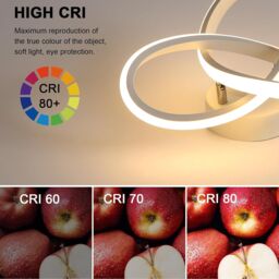 COMELY LED Ceiling Light, 22W Creative Flower White Ceiling Lights, 3000K - thumbnail 8