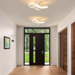 COMELY LED Ceiling Light, 22W Creative Flower White Ceiling Lights, 3000K - thumbnail 4