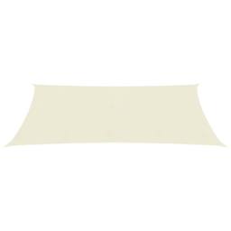 Berkfield Home Sunshade Sail 160 g/m ² Cream 6x8 m HDPE in Beige - thumbnail 2