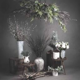 Lemon Pavilion Furniture and Decor Lambs Ear Spray Artificial Plant - Plastic - L16 x W16 x H35cm - Green - thumbnail 8