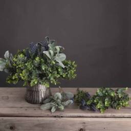 Lemon Pavilion Furniture and Decor Lambs Ear Spray Artificial Plant - Plastic - L16 x W16 x H35cm - Green - thumbnail 7