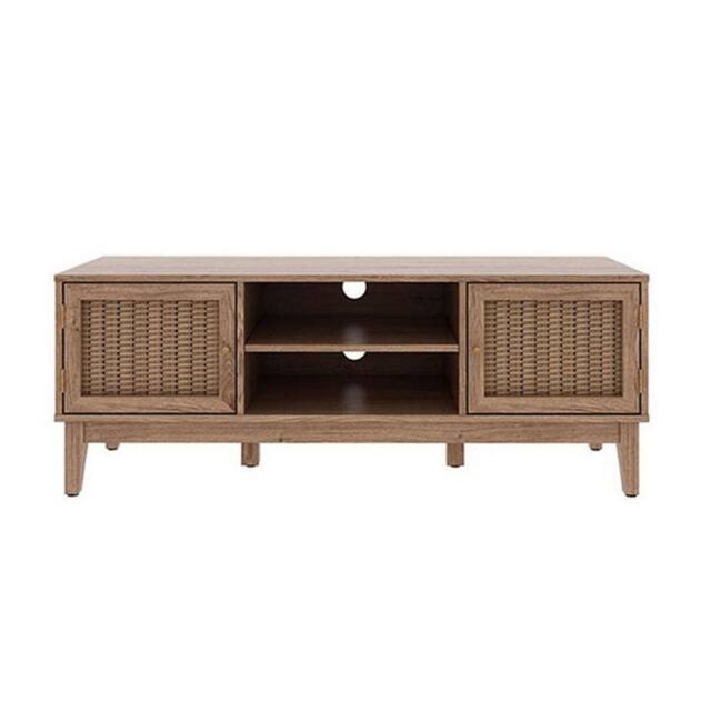 Lemon Pavilion Furniture Bordeaux TV Unit - MDF - L39.4 x W128.2 x H48.5 cm - Oak in Brown - Size: 1 Pack - image 1