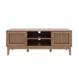 Lemon Pavilion Furniture Bordeaux TV Unit - MDF - L39.4 x W128.2 x H48.5 cm - Oak in Brown - Size: 1 Pack