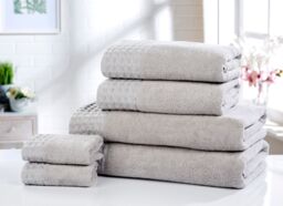 Rapport Home Retreat Cotton Super Soft & Absorbant Towel in Silver