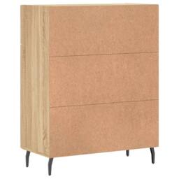 Berkfield Home Sideboard Sonoma Oak 69.5x34x90 cm Engineered Wood in Brown - thumbnail 8