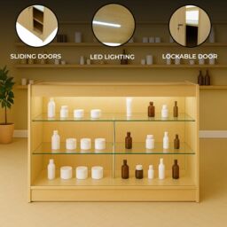 Monstershop LED Retail Shop Counter K1500 - Maple in Beige - thumbnail 2