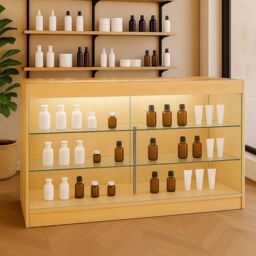 Monstershop LED Retail Shop Counter K1500 - Maple in Beige - thumbnail 5