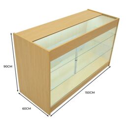 Monstershop LED Retail Shop Counter K1500 - Maple in Beige - thumbnail 6