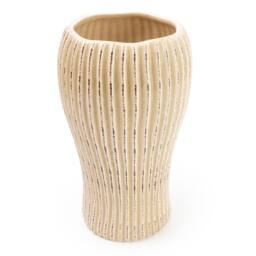 Madison & Mayfair Timeless Elegance Cream Dutch Ridged Vase - thumbnail 2