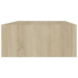 Berkfield Home Wall-mounted Drawer Shelf Oak 40x23.5x10cm MDF in Brown - Size: 40x23.5x10 cm - thumbnail 5