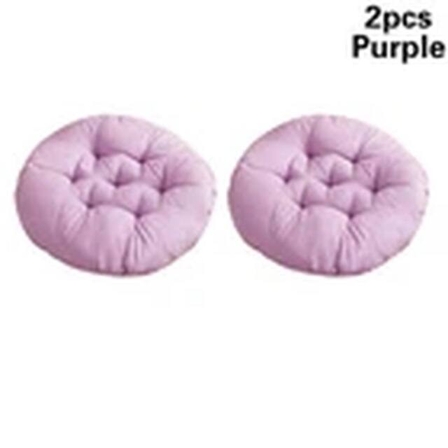 Havendro 2X Purple Round Chair Seat Pad Cushions Dining Garden Patio Pillow - image 1