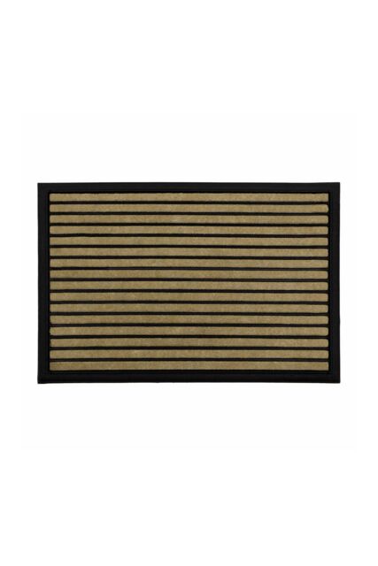 JVL Vienna Rubber Backed Scraper Doormat 40x60cm Lines in Brown - Size: 40 cm x 60 cm - image 1
