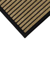 JVL Vienna Rubber Backed Scraper Doormat 40x60cm Lines in Brown - Size: 40 cm x 60 cm - thumbnail 4