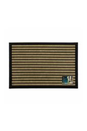 JVL Vienna Rubber Backed Scraper Doormat 40x60cm Lines in Brown - Size: 40 cm x 60 cm - thumbnail 6