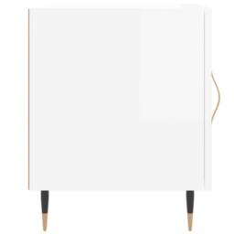 Berkfield Home Bedside Cabinets 2 pcs High Gloss White 40x40x50 cm Engineered Wood - Size: 40 x 40 x 50 cm - thumbnail 6