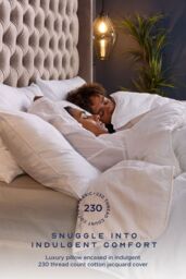 Snuggledown 4 Pack Retreat Indulgent Cotton Soft Support Pillow in White - thumbnail 2