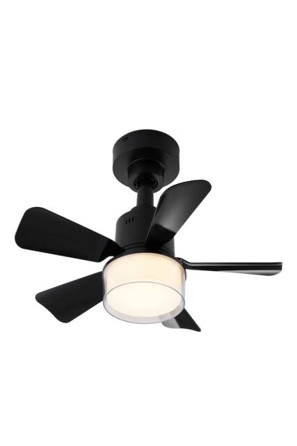 Living and Home Refined LED Ceiling Fan Light in Black - image 1
