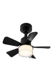 Living and Home Refined LED Ceiling Fan Light in Black - thumbnail 1