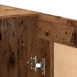 Berkfield Home Wall Mounted Cabinet Old Wood 69.5x34x90 cm Engineered Wood in Brown - thumbnail 8