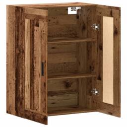 Berkfield Home Wall Mounted Cabinet Old Wood 69.5x34x90 cm Engineered Wood in Brown - thumbnail 7