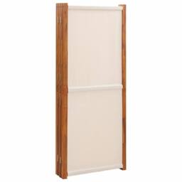 Berkfield Home 6-Panel Room Divider Cream White 420x180 cm in Beige - thumbnail 5