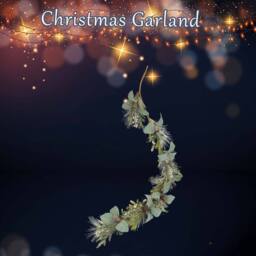 VFM e-Store Christmas Garland Decoration 130cm x 22cm Cream X 1 - Size: 130 cm x 22 cm - thumbnail 3