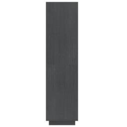 Berkfield Home Book Cabinet/Room Divider Grey 60x35x135 cm Solid Pinewood - Size: 60 x 35 x 135 cm - thumbnail 6