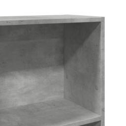 Berkfield Home Decorative Bookcase Concrete Grey 40x24x109 cm Engineered Wood - Size: 40 x 24 x 109 cm - thumbnail 7