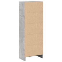Berkfield Home Decorative Bookcase Concrete Grey 40x24x109 cm Engineered Wood - Size: 40 x 24 x 109 cm - thumbnail 6