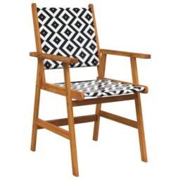 Berkfield Home Garden Chairs 2 pcs Solid Acacia Wood in Brown - thumbnail 4