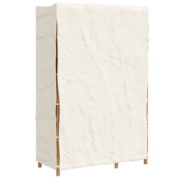 Berkfield Home Wardrobe 110x45x170 cm Bamboo in Brown - Size: 110 x 45 x 170 cm - thumbnail 4