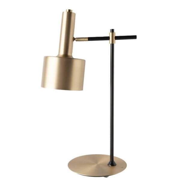 Angel Cerda Table Lamp, Matt Gold Aluminium & Black Steel, Adjustable Shade - image 1