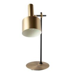Angel Cerda Table Lamp, Matt Gold Aluminium & Black Steel, Adjustable Shade - thumbnail 2