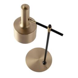 Angel Cerda Table Lamp, Matt Gold Aluminium & Black Steel, Adjustable Shade - thumbnail 5