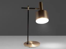 Angel Cerda Table Lamp, Matt Gold Aluminium & Black Steel, Adjustable Shade - thumbnail 7