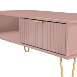 Ready Assembled 2 U Bexley 1 Drawer Coffee Table (Ready Assembled) in Dusty Pink - thumbnail 5