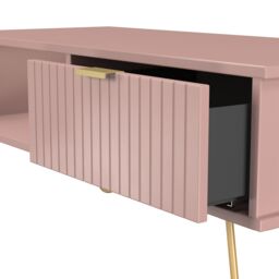 Ready Assembled 2 U Bexley 1 Drawer Coffee Table (Ready Assembled) in Dusty Pink - thumbnail 6