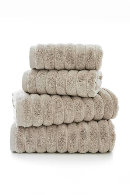 The Lyndon Company Premium Luxury Ribbleton Supersoft Cotton Bathroom Towels in Stone - image 1