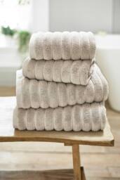 The Lyndon Company Premium Luxury Ribbleton Supersoft Cotton Bathroom Towels in Stone - thumbnail 2