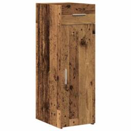 Berkfield Home Sideboard Old Wood 30x42, 5x93 cm Engineered Wood in Brown - thumbnail 3