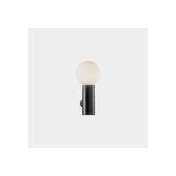 Netlighting Mist Single Bathroom Wall Light Metallic Black E14 - thumbnail 2
