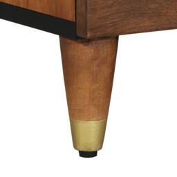 Berkfield Home TV Cabinet 70x33x46 cm Solid Wood Mango in Brown - Size: 70 x 33 x 46 cm - thumbnail 8