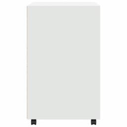 Berkfield Home Rolling Cabinet White 60x48x81 cm Engineered Wood - Size: 60 x 48 x 81 cm - thumbnail 5