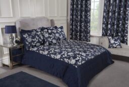 New Edge Blinds Meadows Bedspread in Blue - Size: Double - thumbnail 2