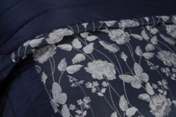 New Edge Blinds Meadows Bedspread in Blue - Size: Double - thumbnail 3