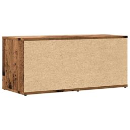 Berkfield Home TV Cabinet Old Wood 80x34x35.5 cm Engineered Wood in Brown - thumbnail 6