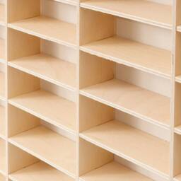 FLAVORA 52×35.6×3.5cm Wooden Diecast Car Model Display Shelf in Natural - Size: 0.6m2 - thumbnail 3