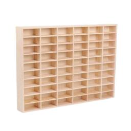 FLAVORA 52×35.6×3.5cm Wooden Diecast Car Model Display Shelf in Natural - Size: 0.6m2 - thumbnail 2