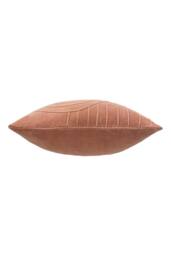 Furn Mangata Pleated Soft Velvet Cushion in Pink - Size: 45 cm x 45 cm - thumbnail 3